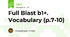 Full Blast b1+. Vocabulary (p.7-10)