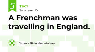 A Frenchman was travelling in England.