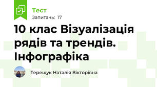 10 клас Візуалізація рядів та трендів. Інфографіка