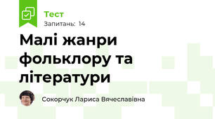 Малі жанри фольклору та літератури