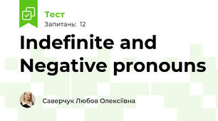 Indefinite and Negative pronouns