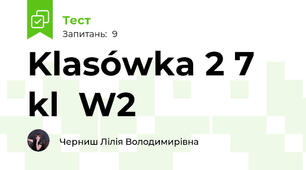 Klasówka 2 7 kl  W2