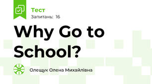 Why Go to School?