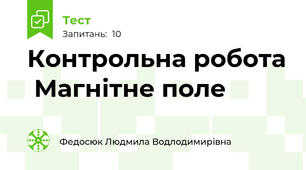 Контрольна робота  Магнітне поле