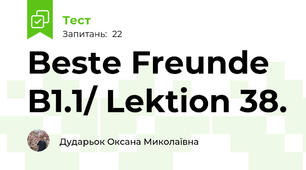 Beste Freunde B1.1/ Lektion 38.