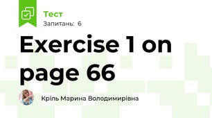 Exercise 1 on page 66