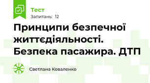 Принципи безпечної життєдіяльності. Безпека пасажира. ДТП