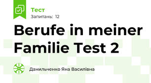 Berufe in meiner Familie Test 2