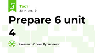 Prepare 6 unit 4