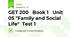 GET 200   Book 1   Unit 05 "Family and Social Life"  Test 1