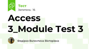Access 3_Module Test 3