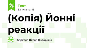 (Копія) Йонні реакції