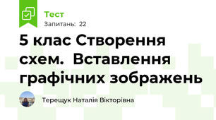 5 клас Створення схем.  Вставлення графічних зображень