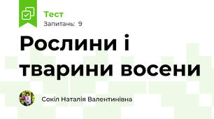 Рослини і тварини восени