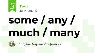  some / any / much / many
