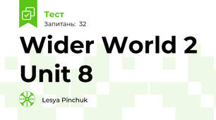  Wider World 2 Unit 8