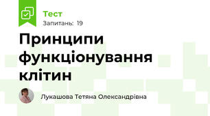 Принципи функціонування клітин