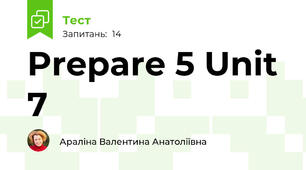 Prepare 5 Unit 7