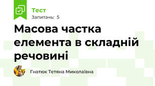 Масова частка елемента в складній речовині