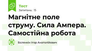 Магнітне поле струму. Сила Ампера. Самостійна робота