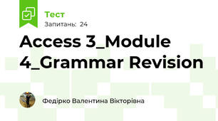 Access 3_Module 4_Grammar Revision