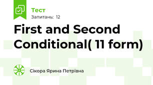  First and Second Conditional( 11 form)