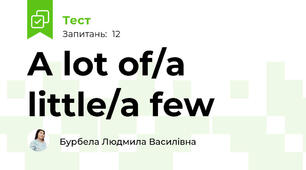 A lot of/a little/a few