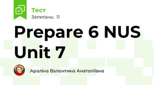 Prepare 6 NUS Unit 7