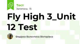 Fly High 3_Unit 12 Test