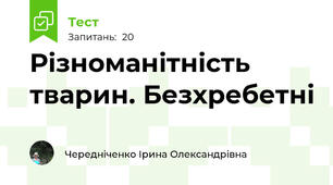 Різноманітність тварин. Безхребетні