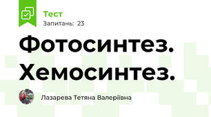Фотосинтез. Хемосинтез. 