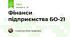 Фінанси підприємства БО-21 
