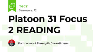 Platoon 31 Focus 2 READING