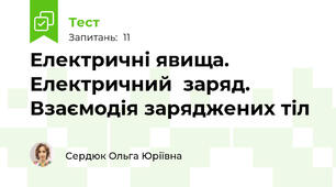 Електричні явища. Електричний  заряд. Взаємодія заряджених тіл