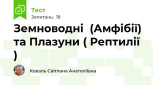 Земноводні  (Амфібії) та Плазуни ( Рептилії )