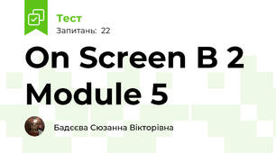 On Screen B 2 Module 5