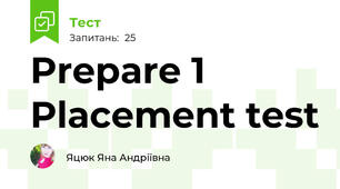 Prepare 1 Placement test 