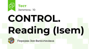 CONTROL. Reading (Isem)