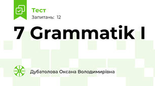 7 Grammatik I