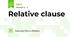 Relative clause
