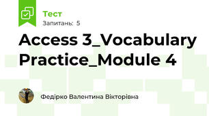 Access 3_Vocabulary Practice_Module 4