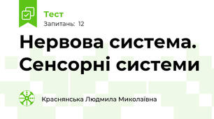 Нервова система. Сенсорні системи