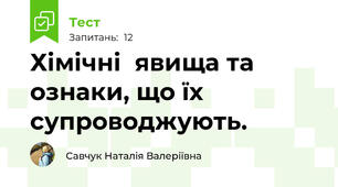 Хімічні  явища та  ознаки, що їх супроводжують.