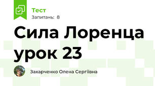 Сила Лоренца урок 23