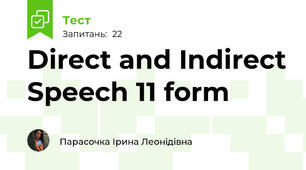 Direct and Indirect Speech 11 form