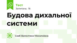 Будова дихальної системи 