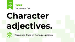 Character adjectives.