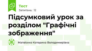 Підсумковий урок за розділом "Графічні зображення"