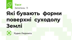 Які бувають  форми поверхні  суходолу Землі
