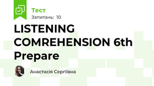 LISTENING COMREHENSION 6th Prepare